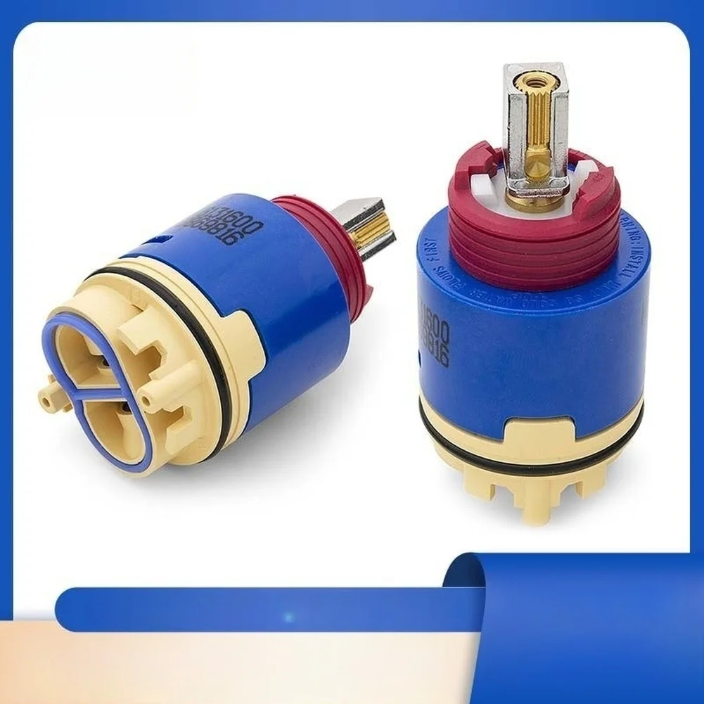 Two-Hole Faucet Cartridge 40mm Providing Pressure Balance Performance for Household Water Temperature Stability