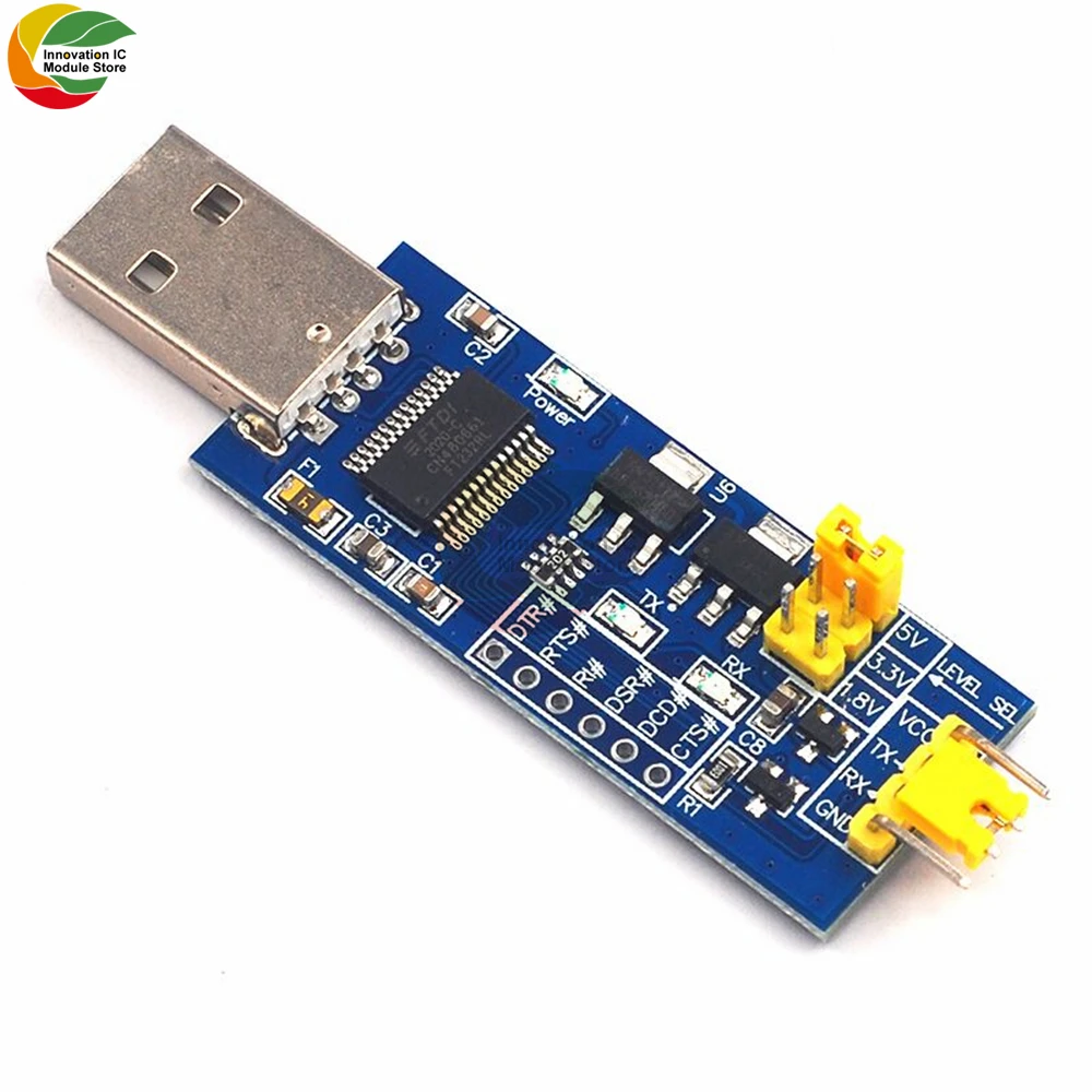 USB to TTL serial port small board 5V/3.3V/1.8V level download and burn line FT232RL serial port module USB to TTL board