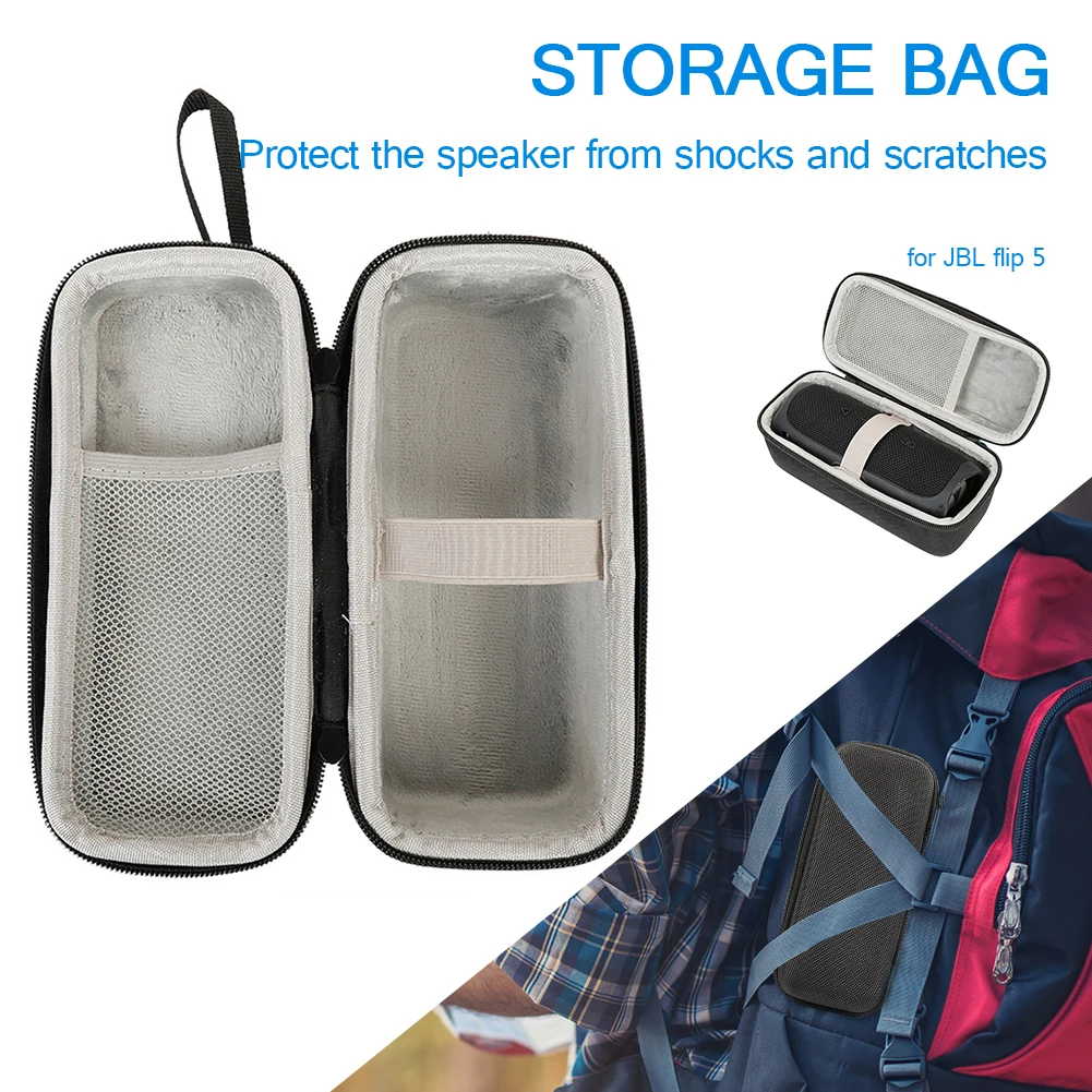 Estuche protector para altavoz JBL, bolsa de almacenamiento portátil, estuche protector rígido para JBL Flip 5, bolsa de transporte