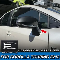 4 pcs Side Rearview Mirror Garnish For Corolla Touring E210 2019 Stainless Steel Rearview Mirror Trims Accessories For Toyota