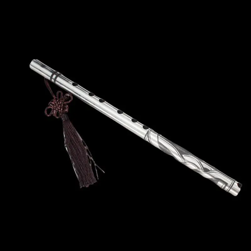 38cm Outdoor Portable EDC Longquan Handmade Stainless Steel Flute Multifunctional Car Window Breaking Short Stick