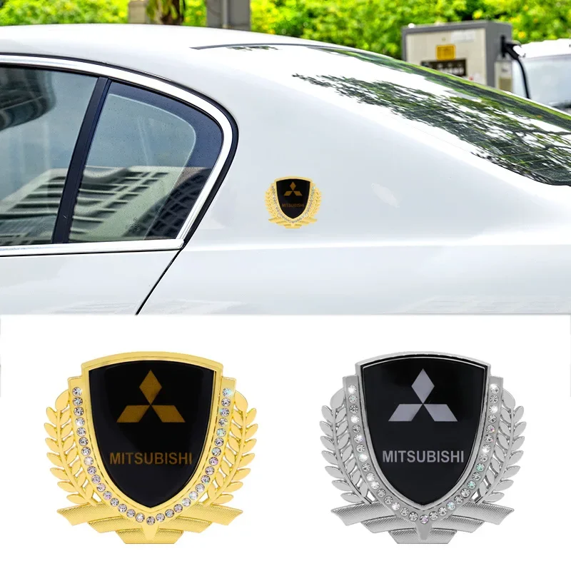 

For Mitsubishi Lancer 9 10 ASX L200 Colt Pajero Outlander Eclipse Car Side Body Sticker Rear Trunk Badge Emblem Auto Accessories