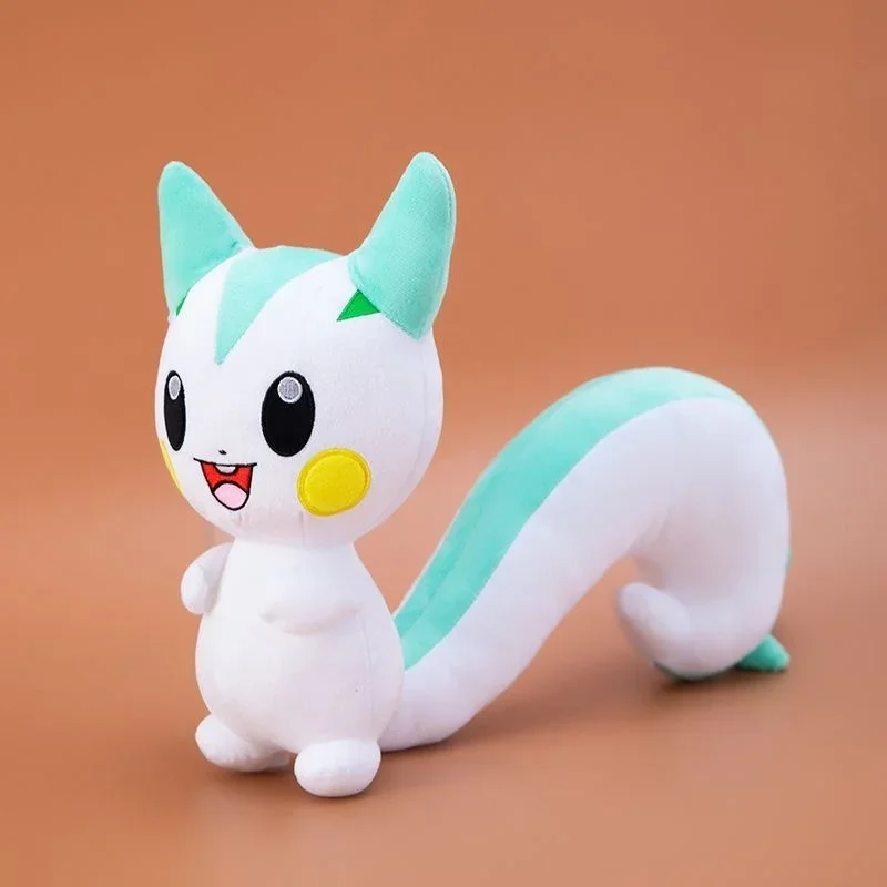 Soft Fluffy Pachirisu Stuffed Anime Doll Extra Long Tail Cute Expression Huggable Plush Toy for Home Decor Fans Gift Home Decor