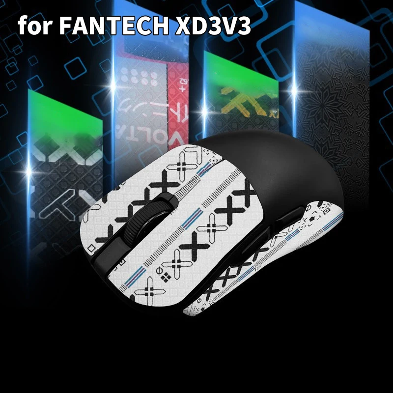 1 Set Anti-Slip Mouse Grip Tape Skate Sticker For FANTECH XD3V3 Gaming Mouse Gamer Accessories Non Slip Suck Sweat