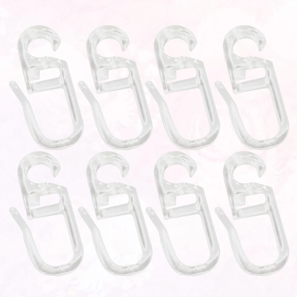 50Pcs 침대 커튼 특수 후크 커튼 액세서리 커튼 교수형 반지 유니버설 커튼 슬라이딩 커튼과 얇은 명주 그물