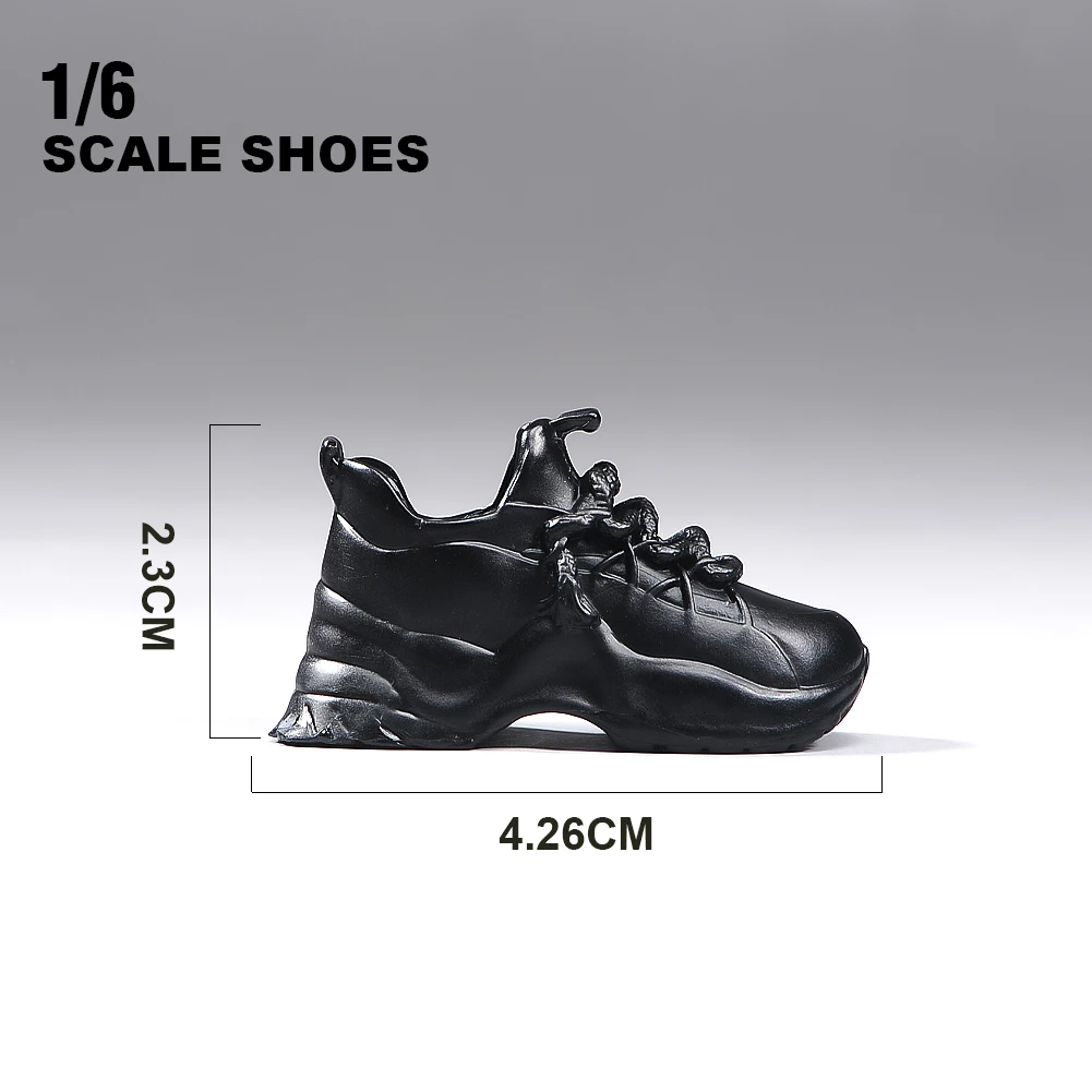 재고 있음 1/6 스케일 두꺼운 밑창 캐주얼 신발 아빠 신발 모델 의류 액세서리 12인치 여성 군인 액션 피규어 바디 인형에 적합