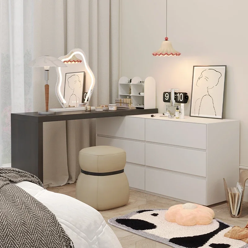 

комод со встроенным прикроватным угловым макияжем для спальни