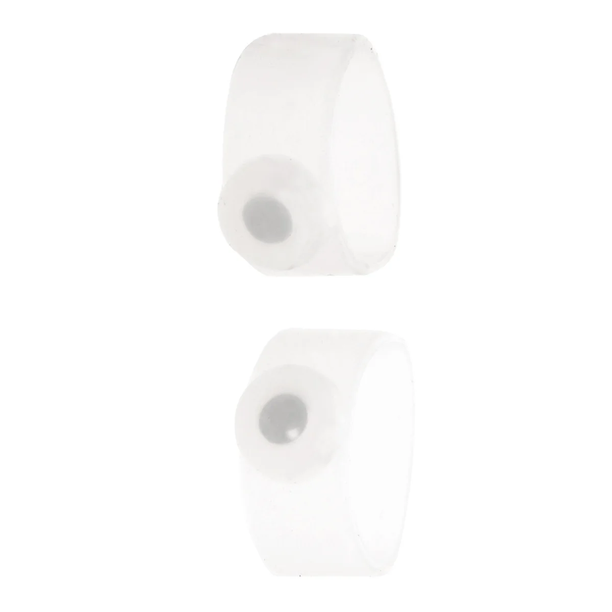 

Healthy Silicone Magnetic Toe Rings - One Pair (Translucent White)