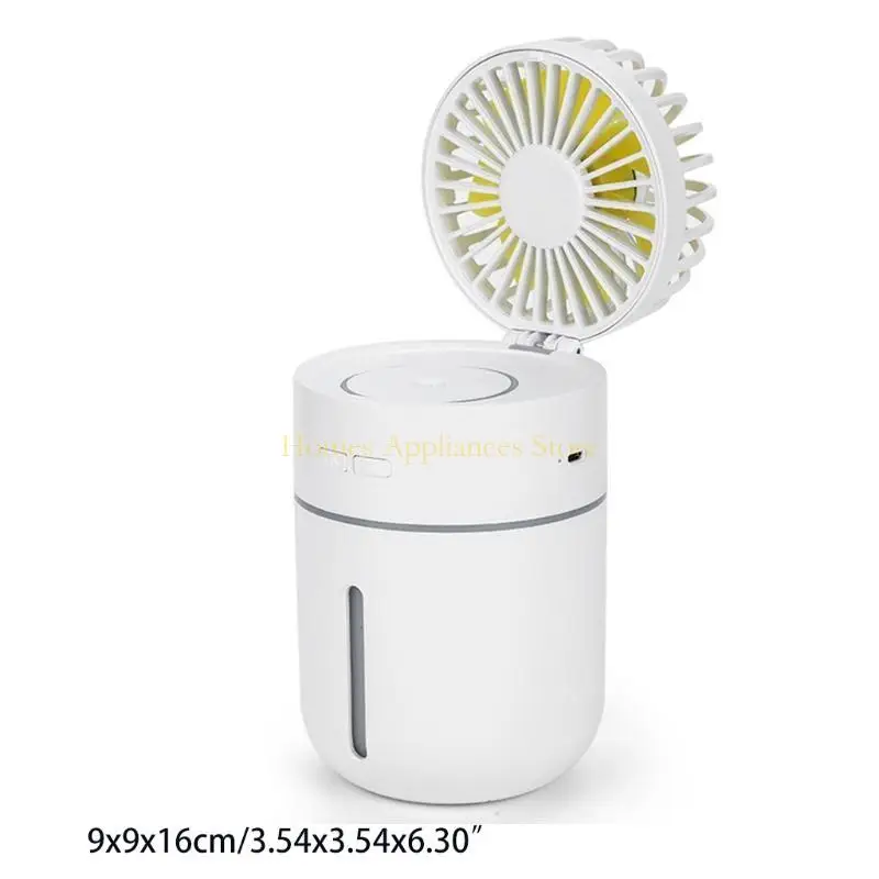 Umidificati muti D0AB per W/ Fan ricaricabile super tranquilla per umidificatore nebbia per camera da letto
