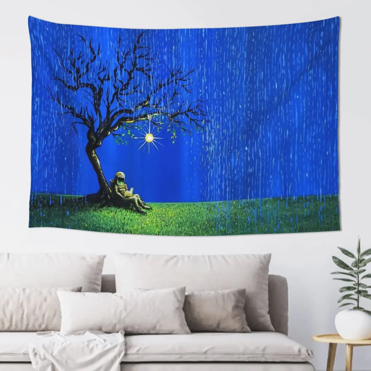 Starry Night Over Epcot Tapestry Decoration Aesthetic Wall Carpet Tapestry