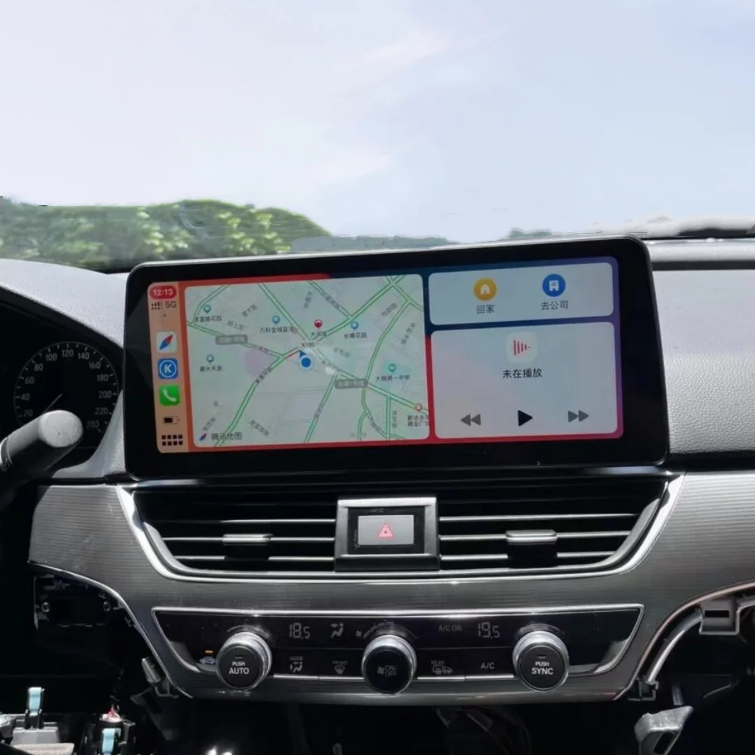 شاشة 12.3 بوصة تعمل باللمس لهوندا أكورد 10 2018 2019 2020 2021 + راديو ستيريو أندرويد 12 وحدة رأس Apple CarPlay اللاسلكية التلقائية