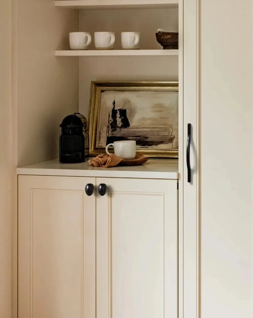 Goo-Ki Low Profile Antique Brass Cabinet Pulls Double Hole Centers(11.4''/12.6'') Zinc Alloy Handle for Drawer Cupboard Wardrobe