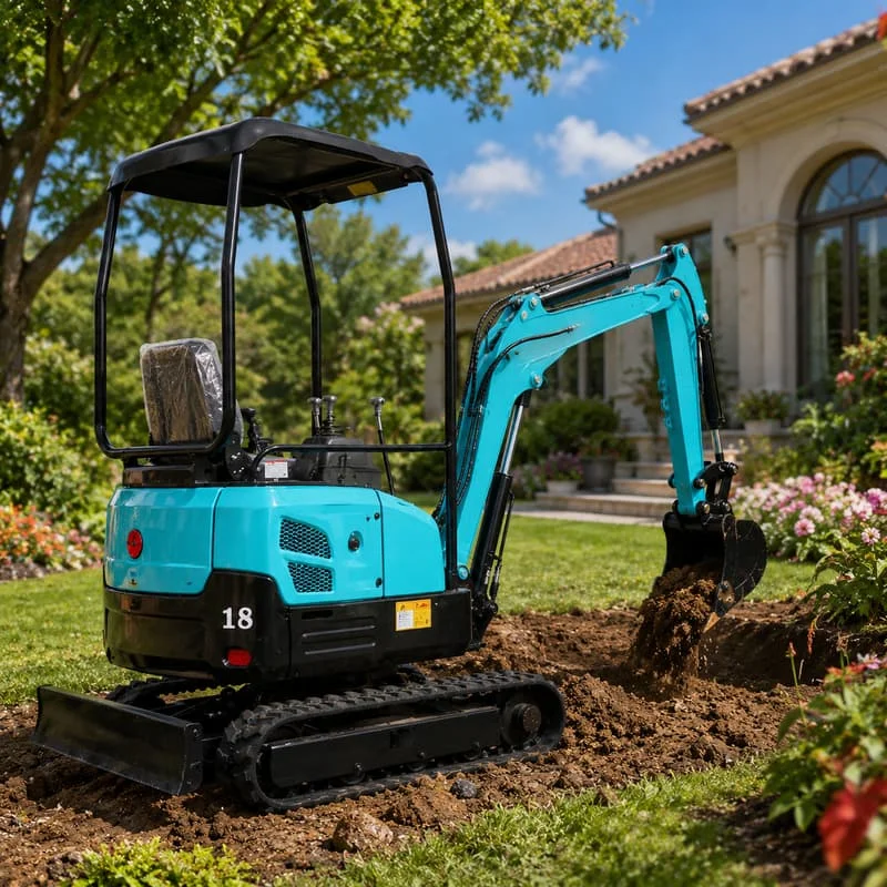 2 Ton Small Digger Mini Excavator CE Euro5 Customized Hydraulic Machine for Earthmoving Ripping and Leveling Projects