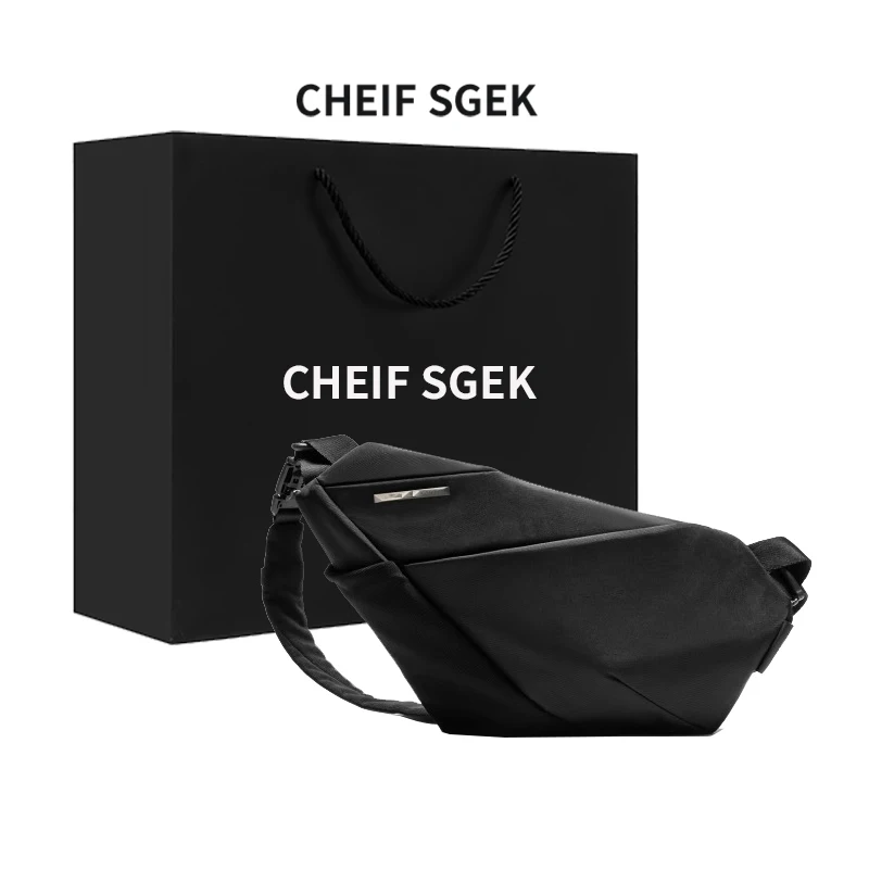 

2025 New Men's Chest Bag Slant Crossbody Bag Single oulder Bag Close-Fitting Gun Bag Functional Commuting Small Slant Bag T...