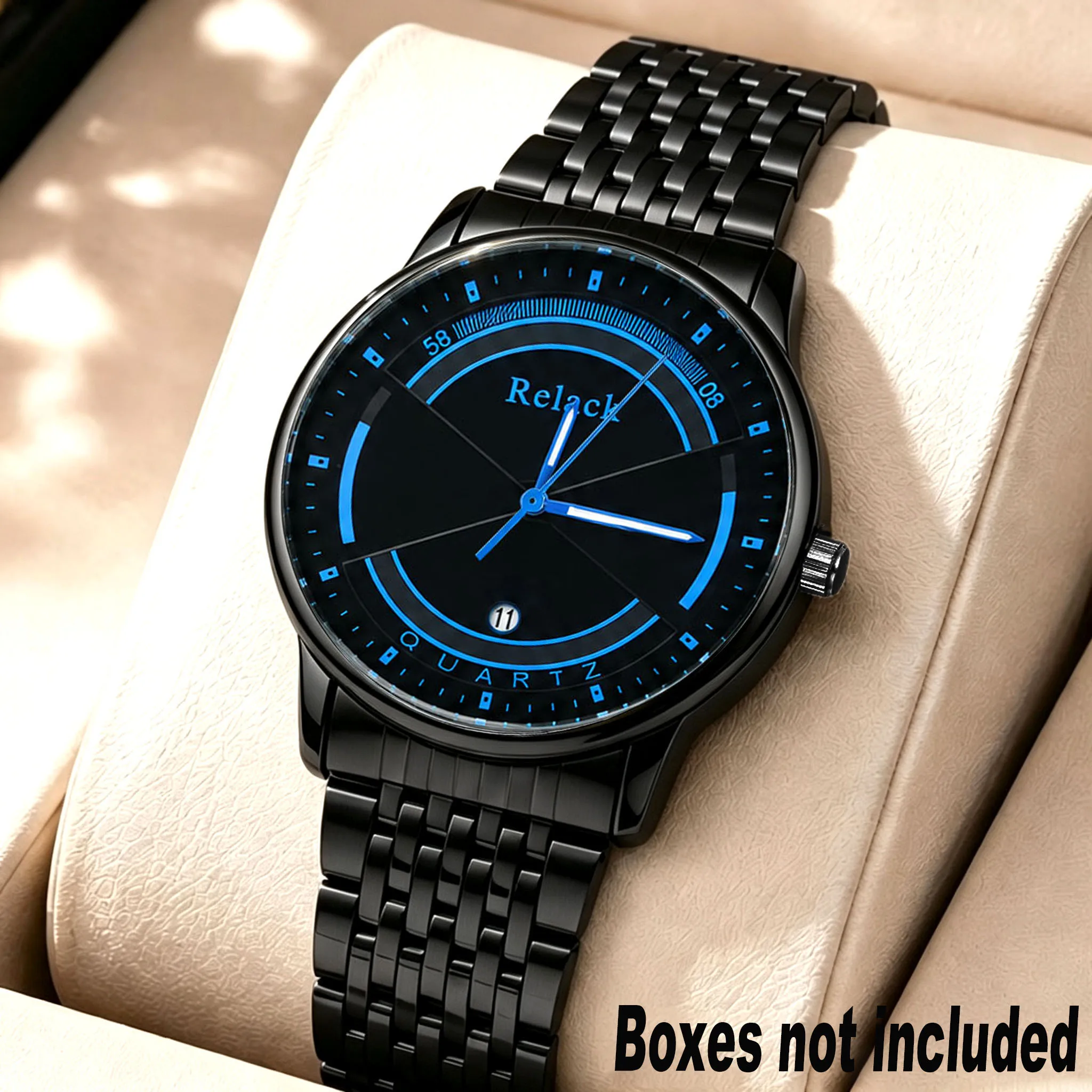 1Pc Elegant Men's Watch with a Classic Minimalist Dial and Stainless Steel Strap, Ideal Gift for Back-To-School Season and Halloween