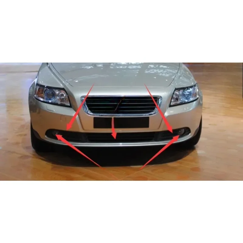 Front Bumper Grille Lower Center Grille Fog Lamp Cover Frame for Volvo S40 2008-2013