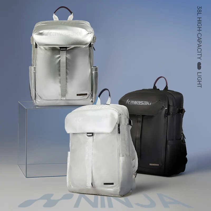Kawasaki Multi Functional Outdoor Motorcycle Backpack Large Capacity Tennis Bag K2G00-B8233 Basketball Gym Bag