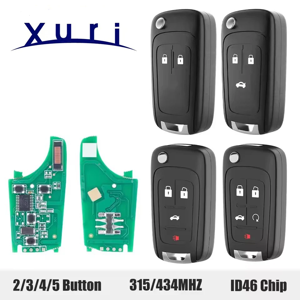 

FCCID:OHT01060512 315/433MHz 7937E 46CHIP 2/3/4/5botones llave remota con tapa para coche para Chevrolet Cruze Camaro Malibu Son