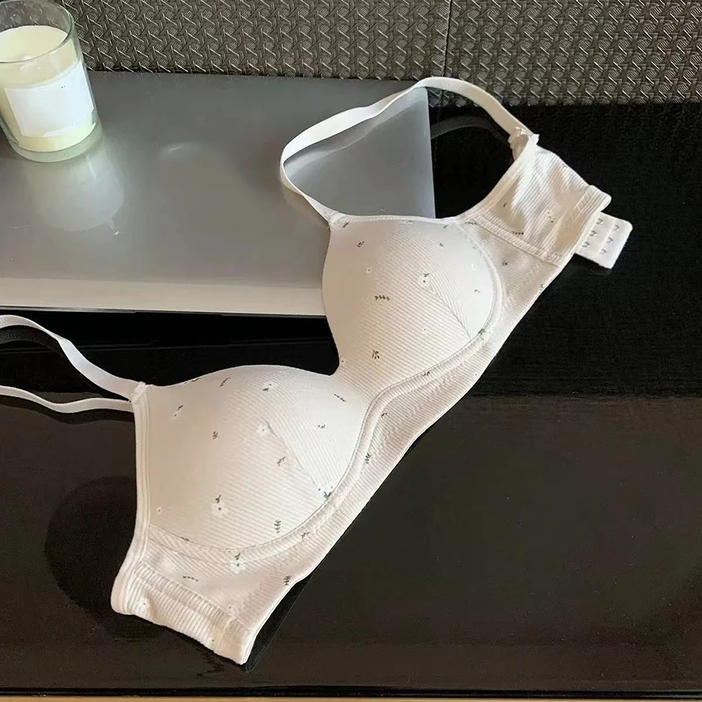 

Womens Sweet Floral Thread Lingerie Thin For Mold Cup Collection Bras Fashion Female Sexy Intimates Elastic Bikini