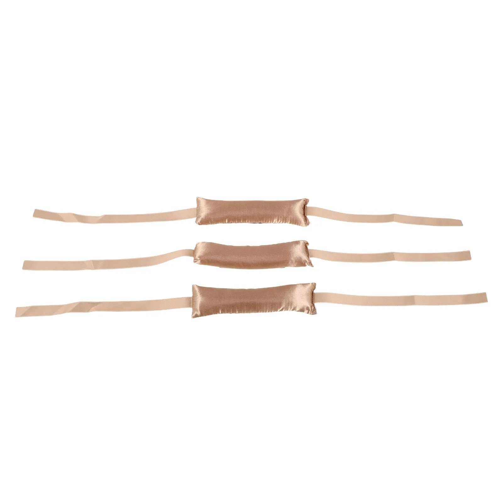 3Pcs Jumbo Heatless Curling Rod Headband Set Soft Ribbon Wraps for Long Hair No Damage Hair Rollers Overnight Curls Home
