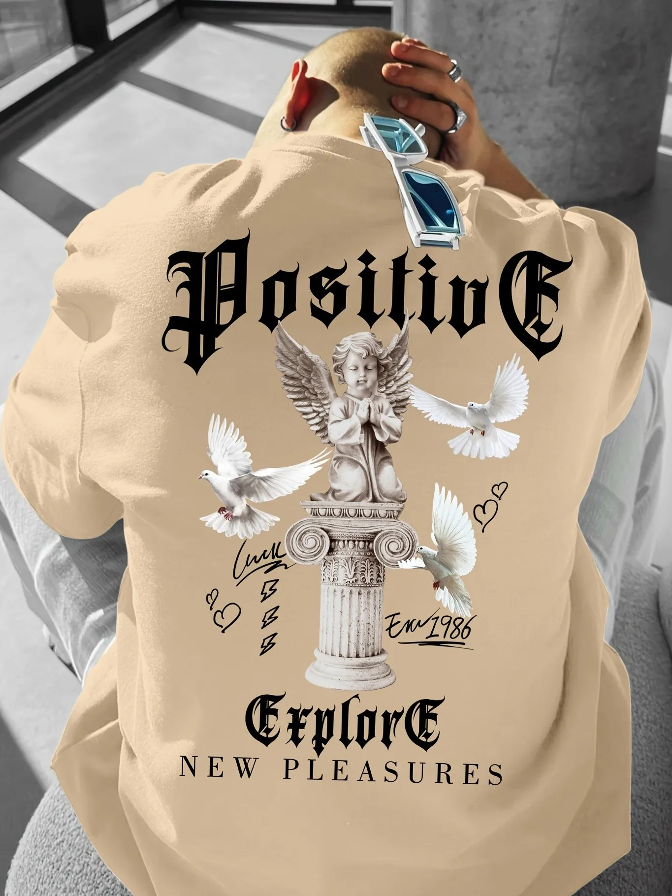 2026 Summer New Style Men's T-shirt Street Casual Fashion Simple Soft Comfortable Breathable 3D Letter Pattern Print