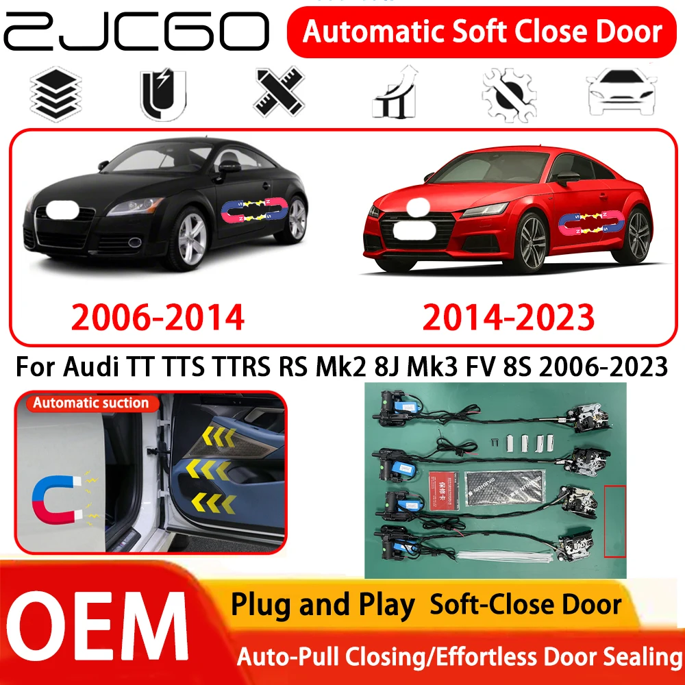 

for Audi TT TTS TTRS RS Mk2 8J Mk3 FV 8S 2006-2023 OEM Plug and Play Automatic Electric Soft Close Door Comfort Closing System