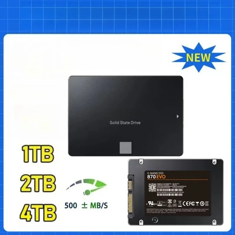 

Встроенный высокоскоростной твердотельный накопитель SSD-870EVO SATA, расширение памяти 2ТБ-4ТБ