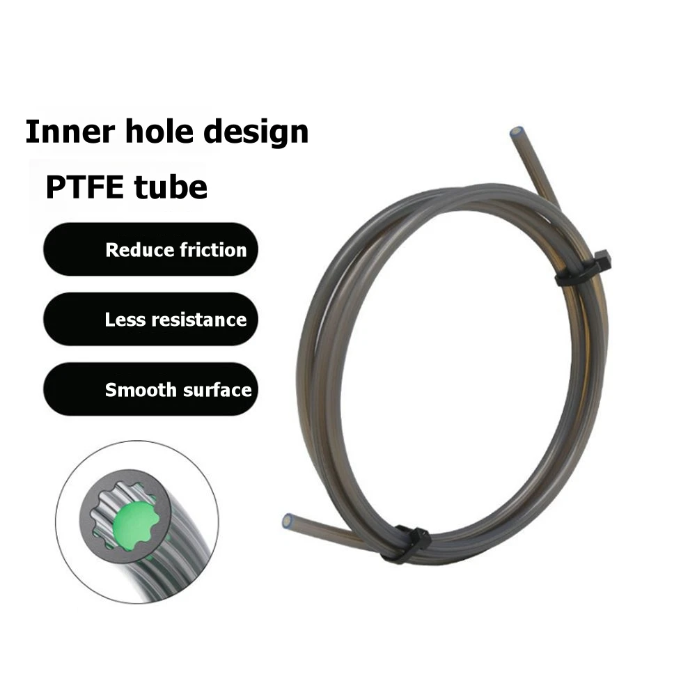 

(A75T) Низкоомная трубка из ПТФЭ, 2 м, термостойкая, звездообразная, для 3D-принтеров, серая