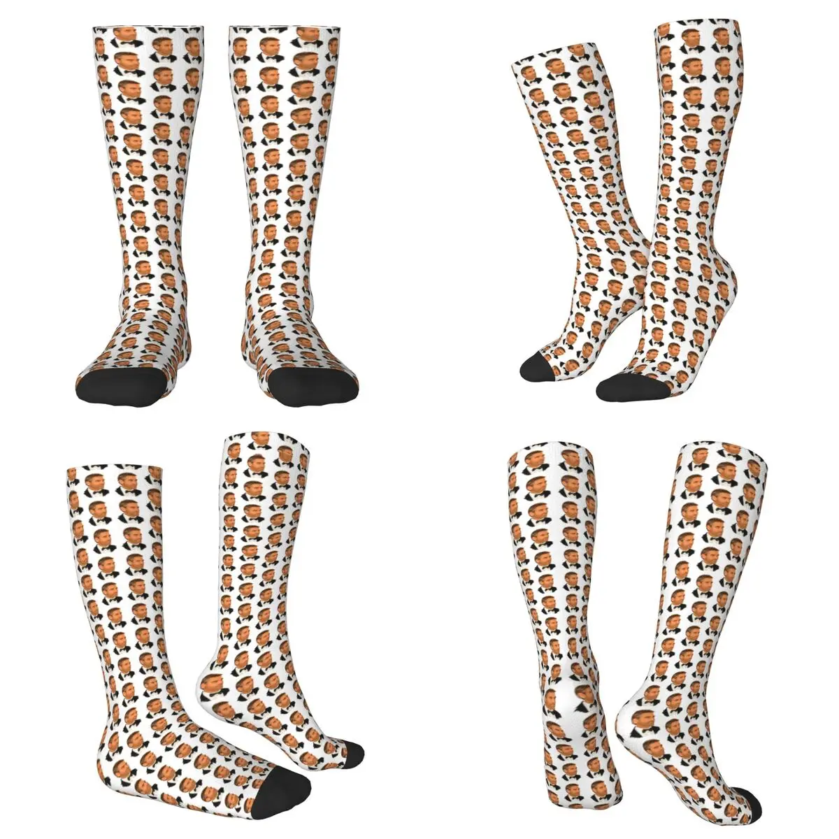

All Seasons George Clooney Digital Painting Socks Harajuku Sport Middle Tube Socks Soft Casual Stockings for Men Women