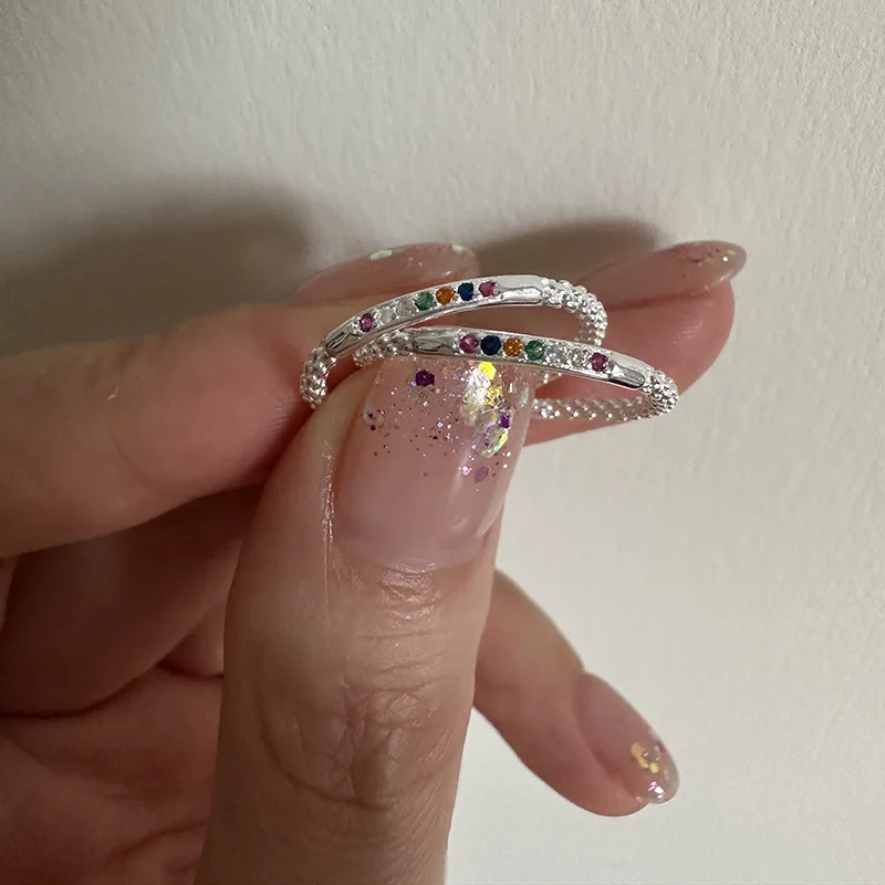 Women's 925 Sterling Silver Zircon Wedding Ring
