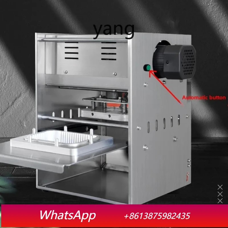 

LTT takeaway packing box sealing machine does not leak soup commercial automatic film tinfoil box packaging machine