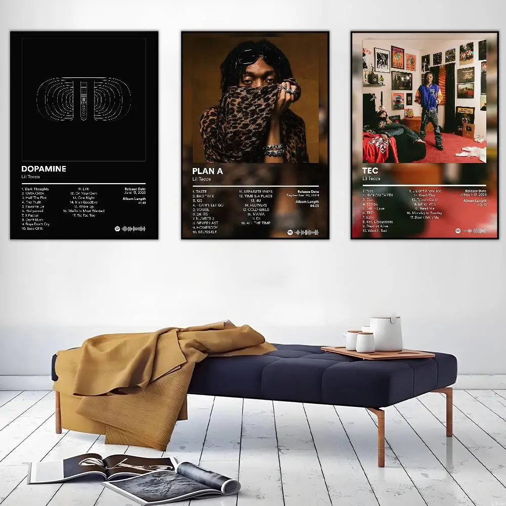 مغني الراب ليل تيكا ألبوم المشارك لزجة جدار الفن الطباعة مقاوم للماء غرفة المعيشة المنزلي غرفة نوم بار ديكور جمالي