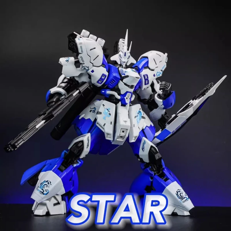 

1/144 RG MSN-04 Sazabi сине-белая фарфоровая версия в сборе, комплект модели, экшн-фигурка, аниме-меха, игрушка с эффектом, детали, подарки