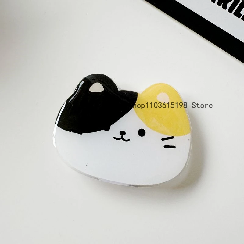 Korean Cute Cartoon Cat Griptok Grip Tok Phone Finger Ring Holder Stand Support For iPhone 15 14 Samsung Foldable Socket Bracket - view 4