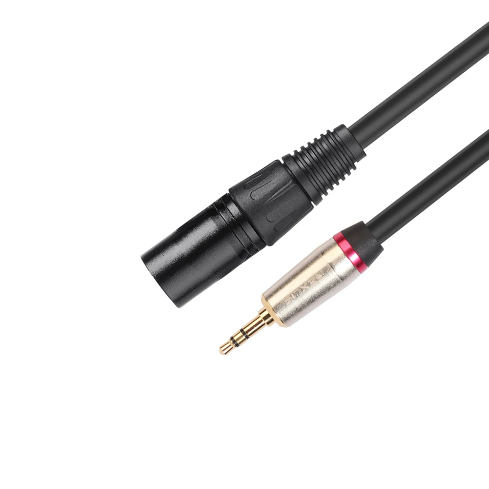 

3.5Mm To Xlr Audio Cable Adapter Microphone Smartphone Computer Durable Copper Core Gold Plated Zinc Alloy 30Cm Long Pvc Coated