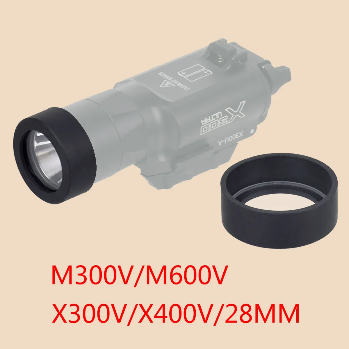 Tactical Weapon Flashlight Red Dot Sight Scope Protector Cover For SureFire M300 M600 X300 X400 Trijicon MRO SRO Lens Guard