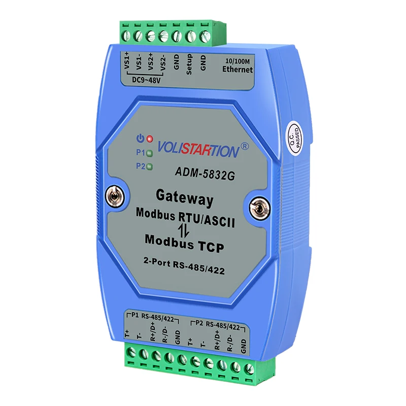 

Adm-5832g Professional Gateway Industrial Level 2 Port Rs485/422 Rtu To Tcp