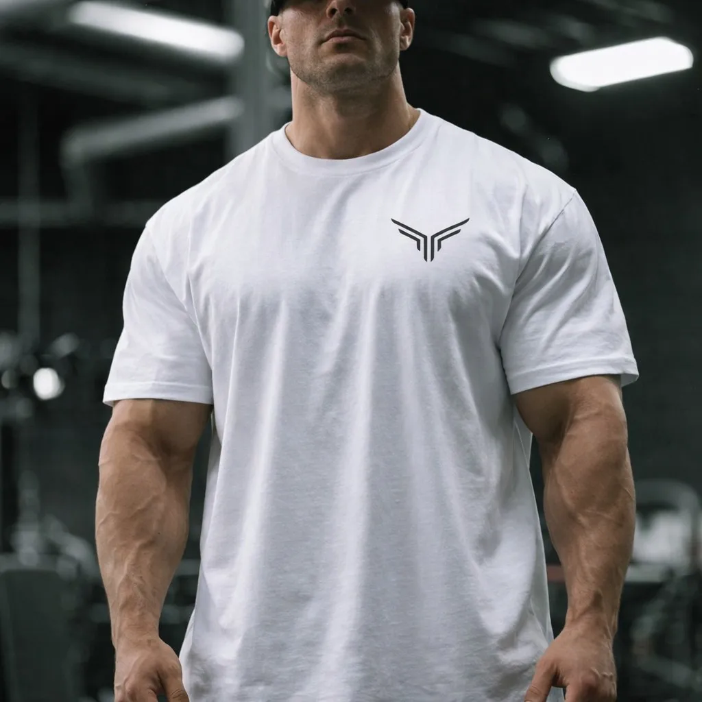 2026 Falcon Flex Men's Oversized Heavyweight Cotton T-Shirt Gym Training Streetwear