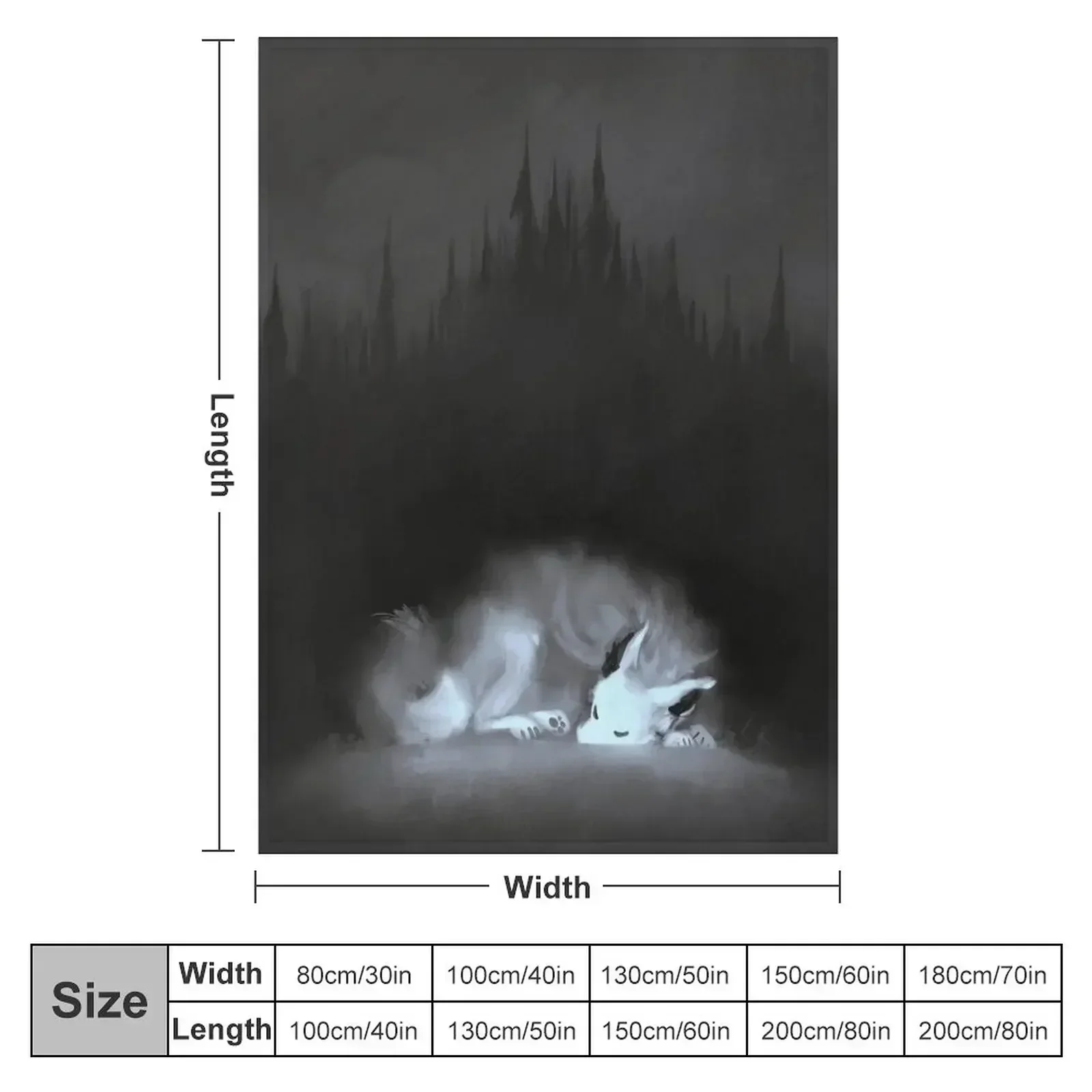 sleepy soul (sleeping forest spirit creature) Throw Blanket Weighted Kid'S blankets ands Sofa Throw Cute Plaid Blankets