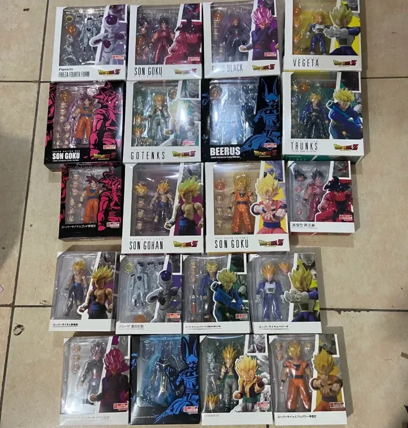 Collection de figurines Dragon Ball : Goku Trunks Realm King Fist Vs. Rustrans Super Saiyan, collection d'ornements portables, jouet pour enfant