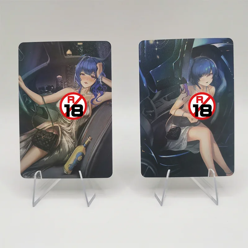 In Stock 9Pcs/set Sexy Anime Girl Cards USS St. Louis Sports Car Luxury Dress Azur Lane Game Collection Cards Christmas Gift Toy