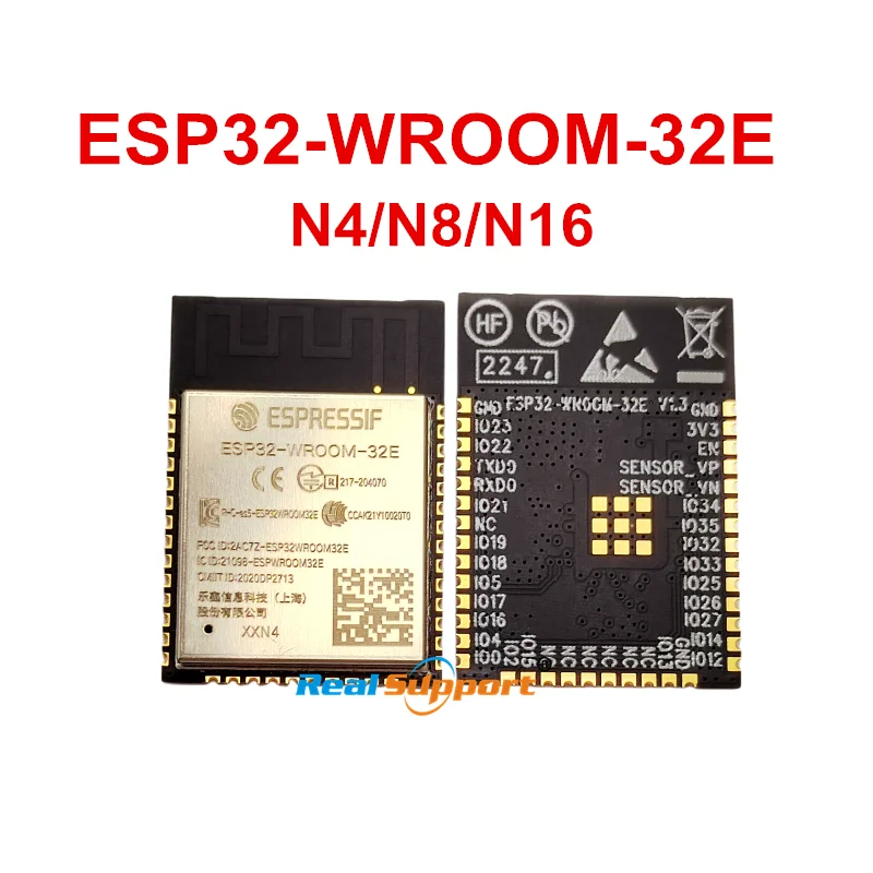 10 шт./лот ESP32-WROOM-32E ESP32-WROOM-32E-N4 ESP32-WROOM-32E-N8 ESP32-WROOM-32E-N16 двухъядерный модуль Wi-Fi и BLE Espressif ESP32