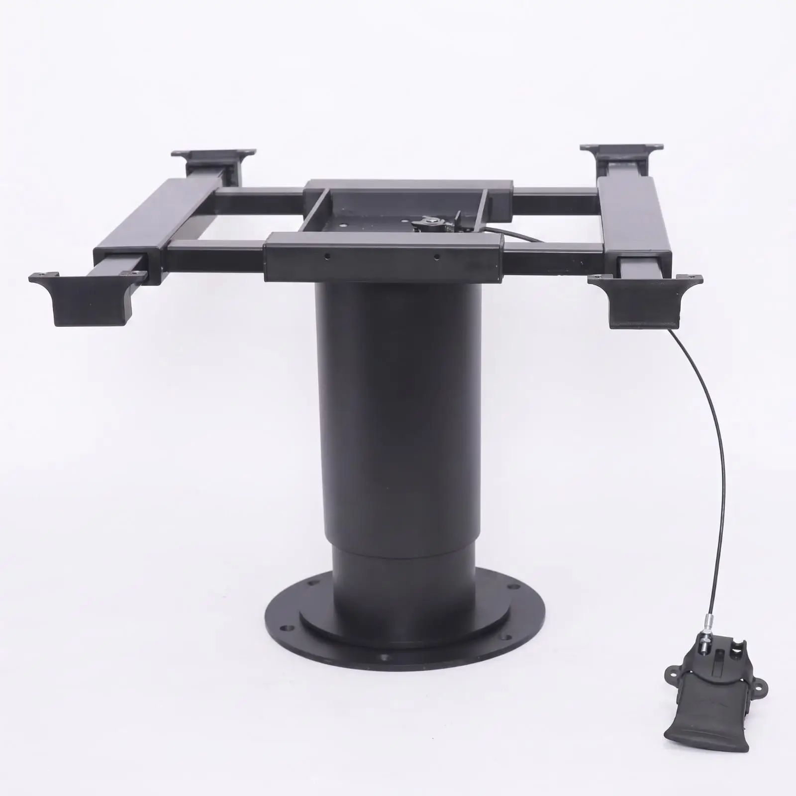 Portable Folding Table Leg Assembly with Hand Control for Camper Van Furniture