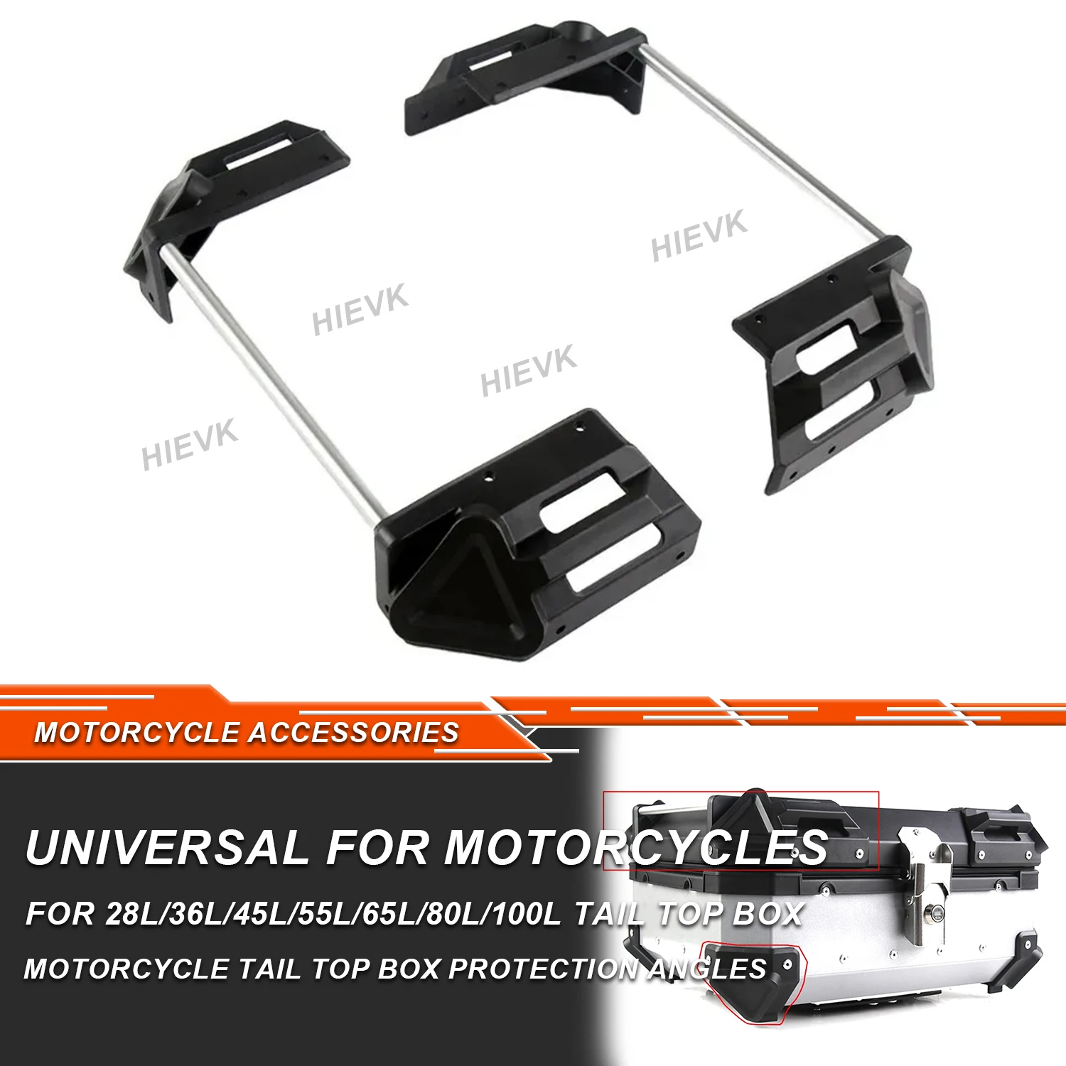 

Motorcycle Aluminum Tail Top Box Side Box Protection Angles Trunk Rear Luggage Case Nylon Plastic Protection Accessories