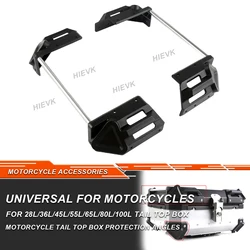 Motorcycle Aluminum Tail Top Box Side Box Protection Angles Trunk Rear Luggage Case Nylon Plastic Protection Accessories