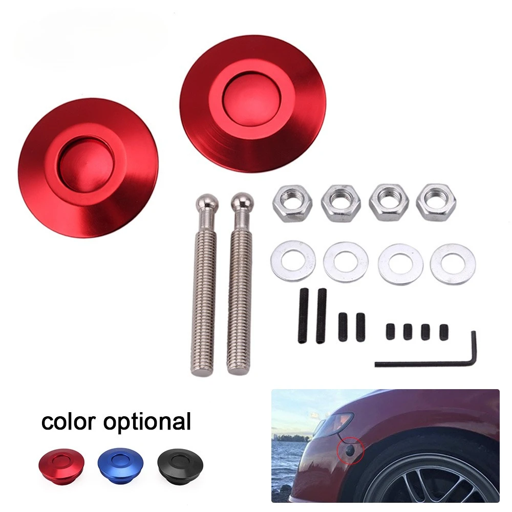 Car Modification Supplies Hood Hood Lock Aluminum Alloy Hood Lock Quick Removal Lock 62mm