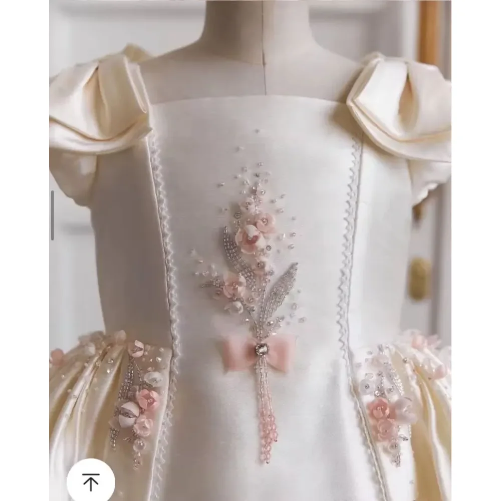Customized Cute Baby Flower Girl Dresses Children Birthday Party Ball Gown платье для девочки 2025