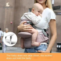 Kangaroo Baby Waist Stool Carrier Four Seasons Breathable Side Hold Front Hold Stool Seat with Baby Hold Baby Artifact