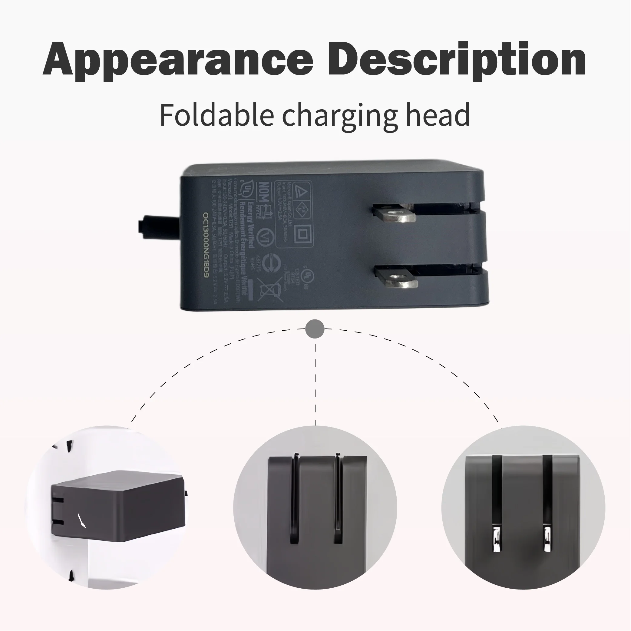 24W محول شاحن 24 وات لجهاز Microsoft Surface Go/Go 2/Go 3 Surface Pro 3 Pro 4 Pro 5 M3 1631/1724/1796 15V 1.6W