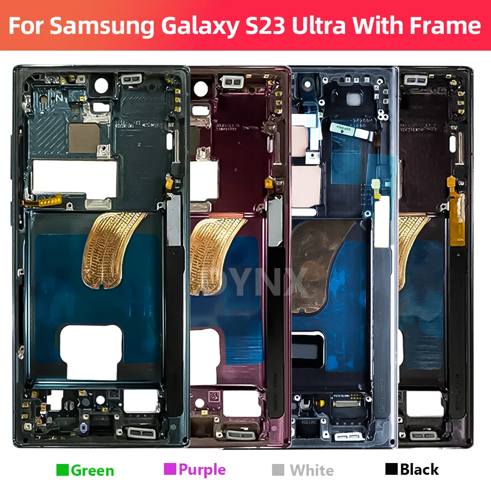 NEW 6.67\'\' LCD For SAMSUNG Galaxy S23 Ultra Screen SM-S918B SM-S918B/DS S918U Dynamic Touch Display With Frame Replacement